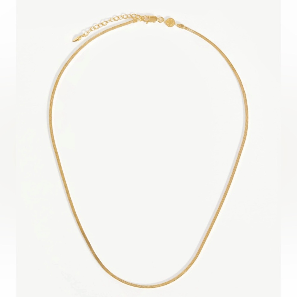 Missoma x Lucy Williams Square Snake Chain Necklace